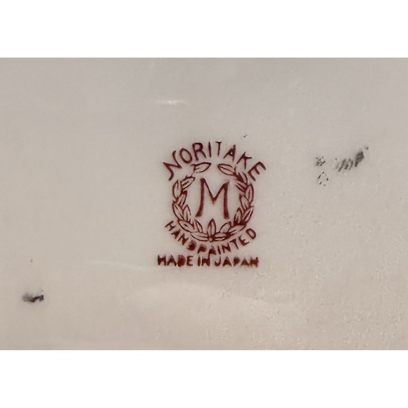 Rare Hand Painted Noritake Lusterware Lemon Design Art Nouveau Dish - Picture 9 of 12